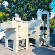 防爆全自動回轉轉盤式噴砂機 PLC (配濾芯式集塵機）